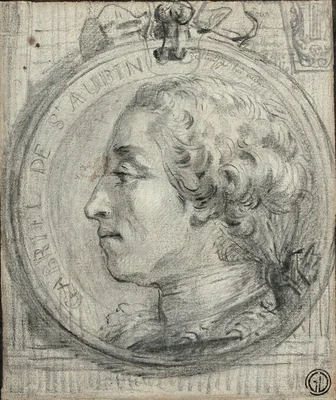Portrait of Gabriel de Saint-Aubin