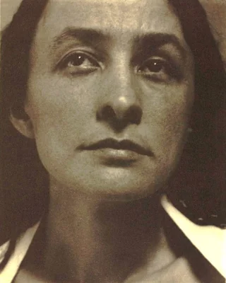 Portrait of Georgia O'Keeffe, American artist (1887-1986)