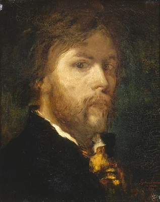 Portrait of Gustave Moreau, French artist (1826-1898)