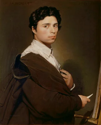 Portrait of Jean-Auguste-Dominique Ingres, French artist (1780-1867)