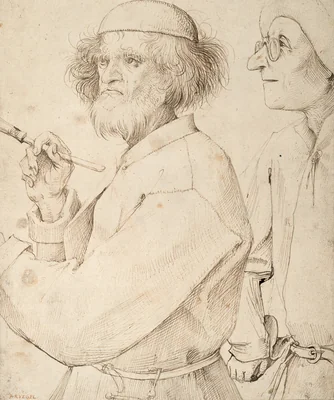 Portrait of Pieter Bruegel the Elder, Flemish artist (1528-1569)