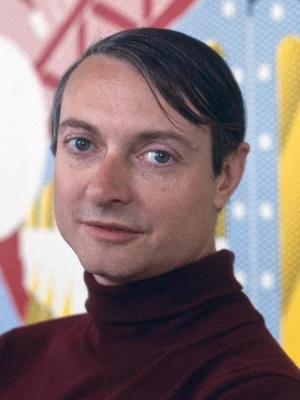 Portrait of Roy Lichtenstein, American artist (1923-1997)