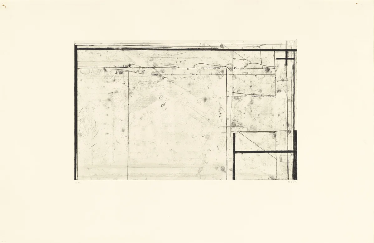 Softground Cross by Richard Diebenkorn, print, 1982