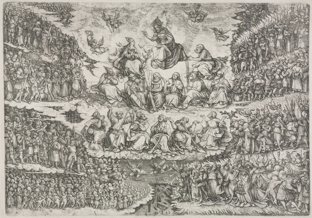 Last Judgment by Daniel Hopfer, print