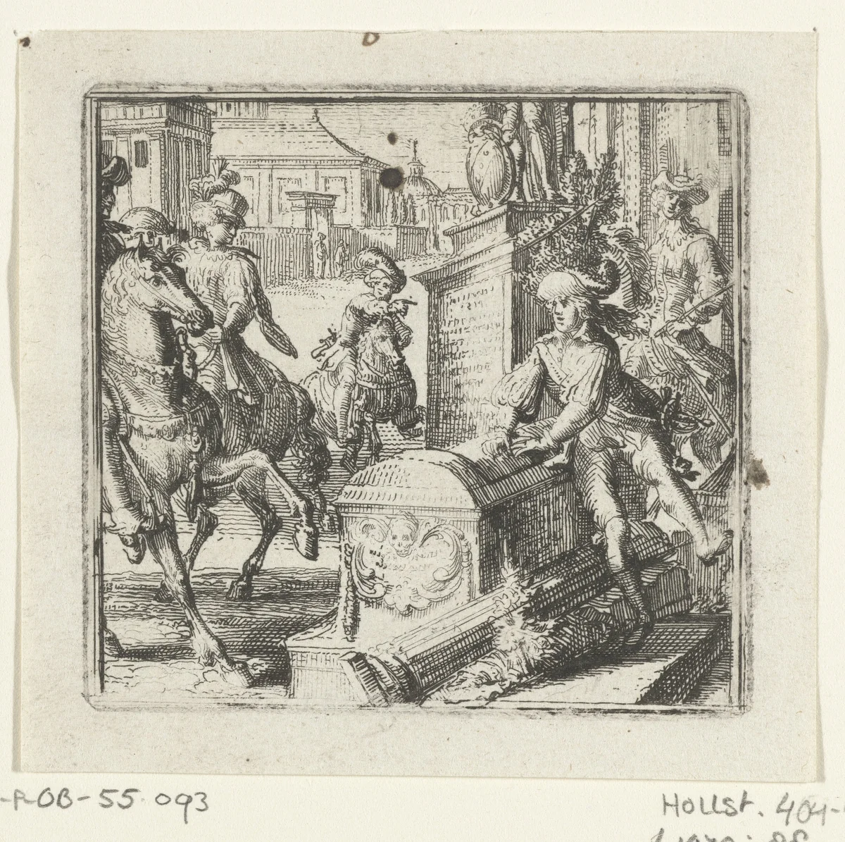 Illustratie voor de Decamerone van Boccaccio by Romeyn de Hooghe, print, 1697