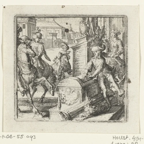 Illustratie voor de Decamerone van Boccaccio by Romeyn de Hooghe, print, 1697