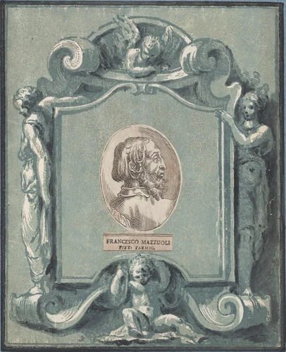 Frontispiece by Anton Maria Zanetti, print, 1720-1749