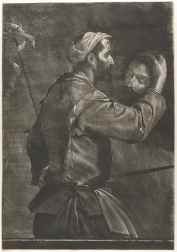 The Great Executioner with the Head of Saint John the Baptist by Prince Rupert, print, 1658
