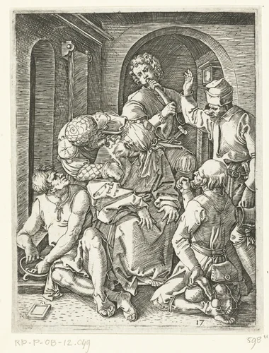 Bespotting van Christus by Unknown, print, 1510-1515