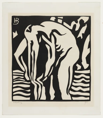 Bather from an untitled portfolio by Horace Brodzky, print, 1913
