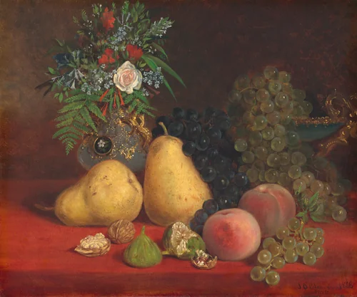Still Life by John O'Brien Inman, painting, 1828-1896