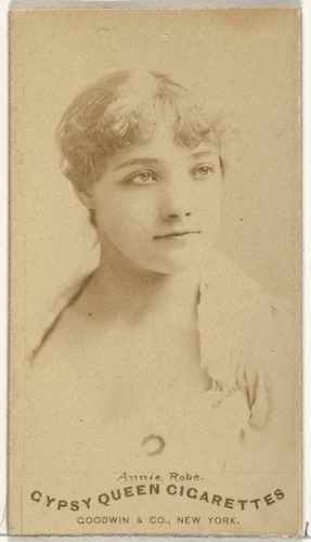 Annie Robe, from the Actors and Actresses series (N171) for Gypsy Queen Cigarettes by Goodwin & Company, photograph, 1886-1890