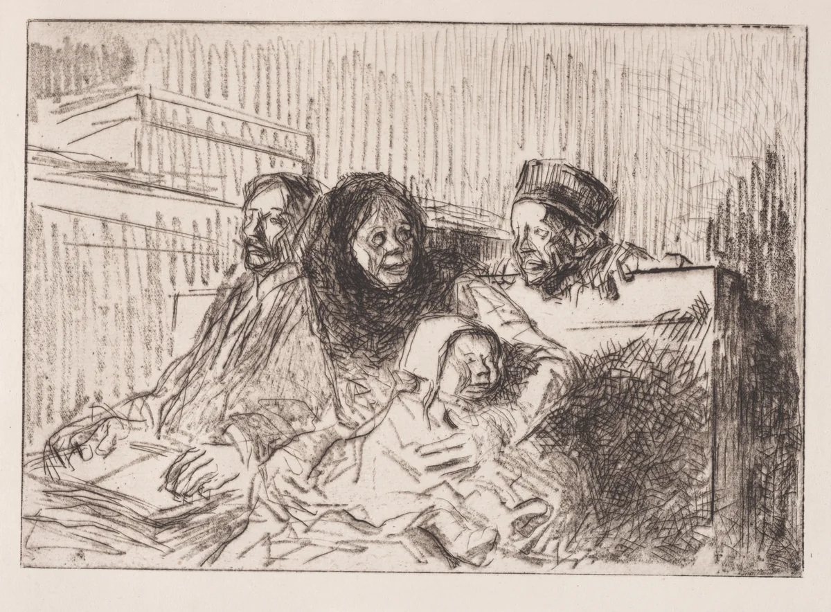 Temoins à l'audience by Jean-Louis Forain, print, 1908