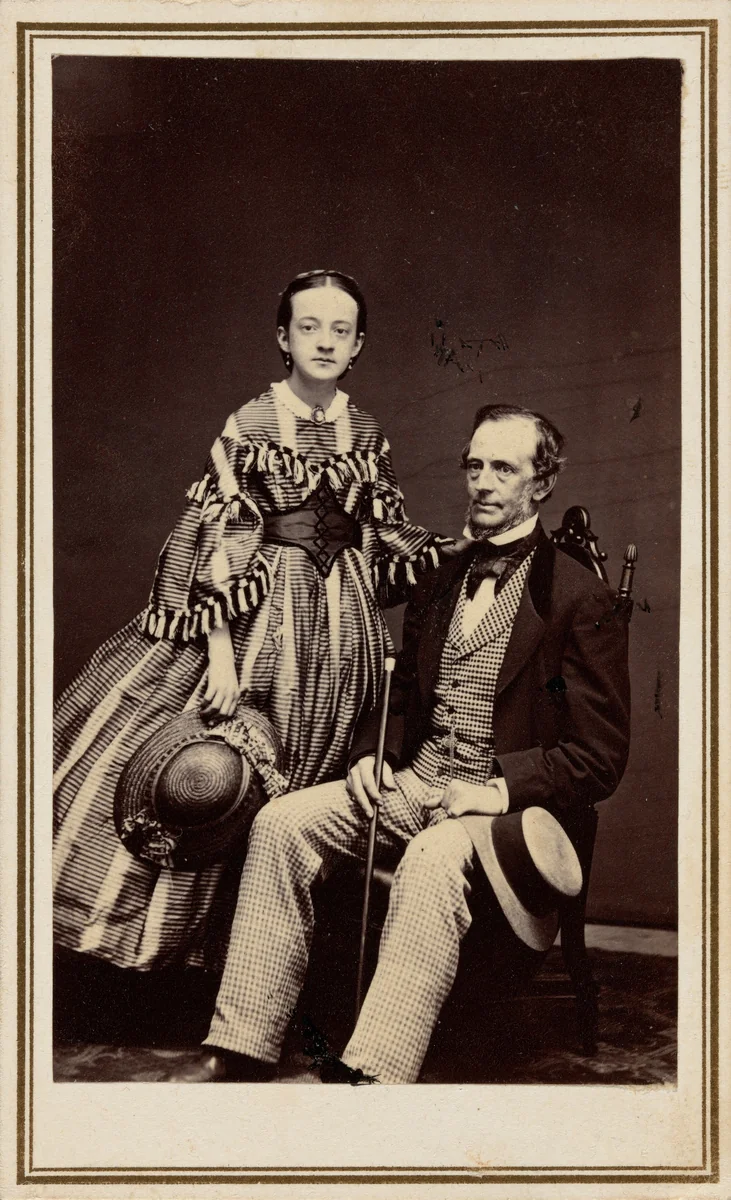F.A. Lee and Daughter by W. G. Smith, photograph, 1867