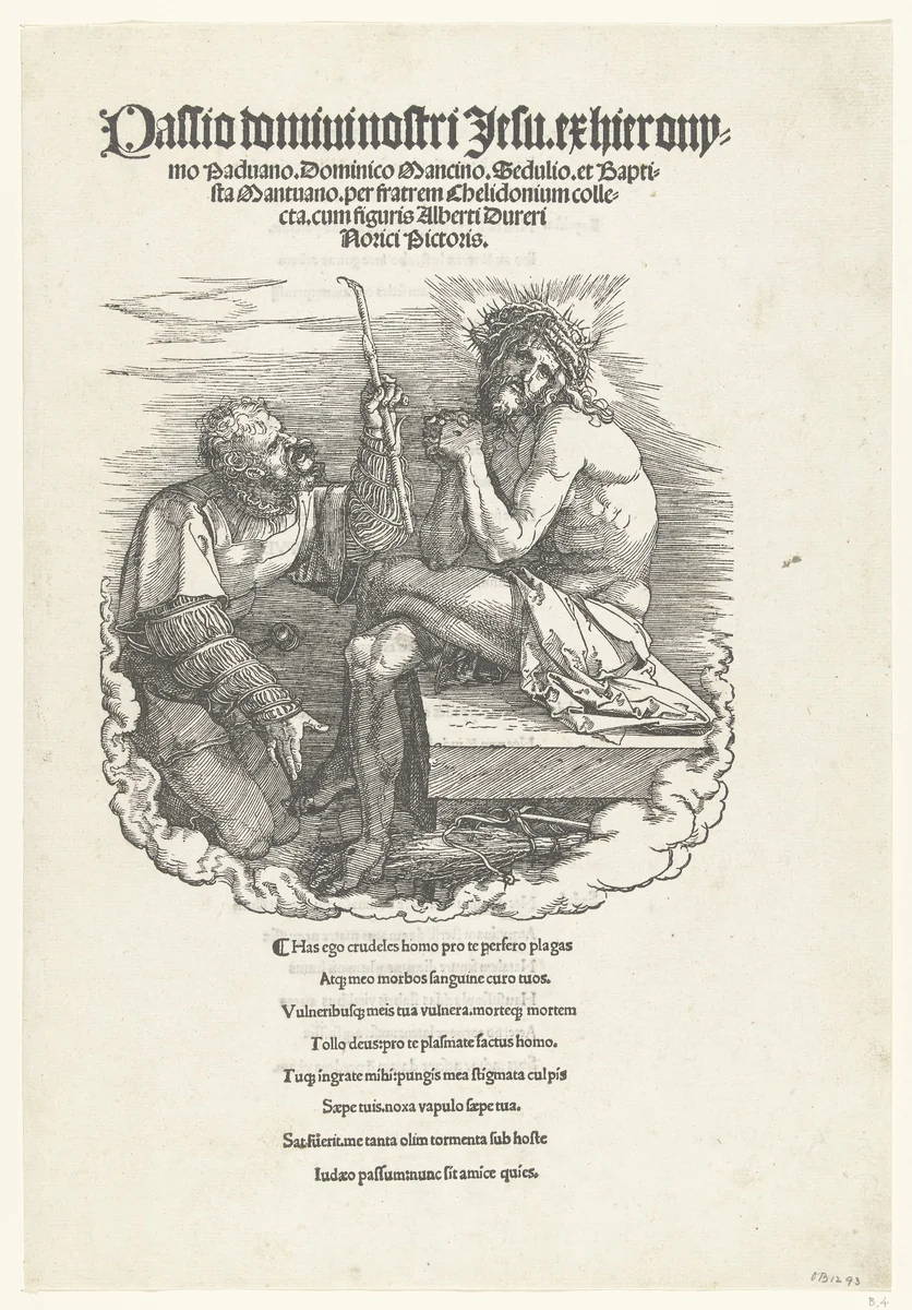 Christus als Man van Smarten, bespot door een soldaat by Unknown, print, 1511
