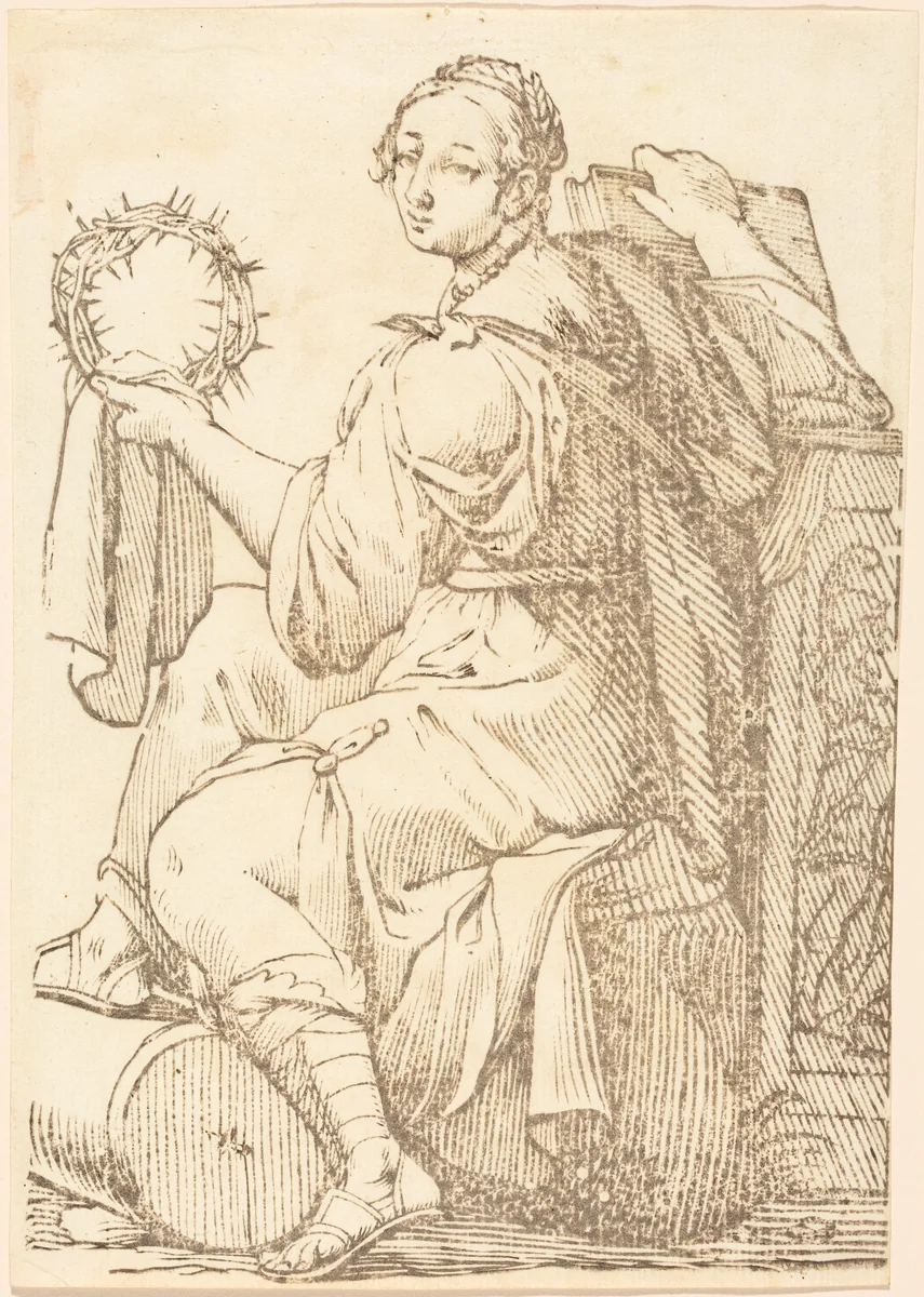 Sibylla Delphica by Paul Maupin, Jacques Stella, print, 1620-1630