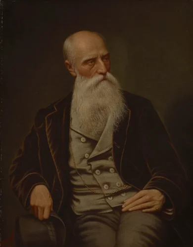 William Morris Hunt by Thomas Bayley Lawson, painting, 1879