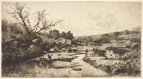 Landscape by Adolphe Appian, print, 1870