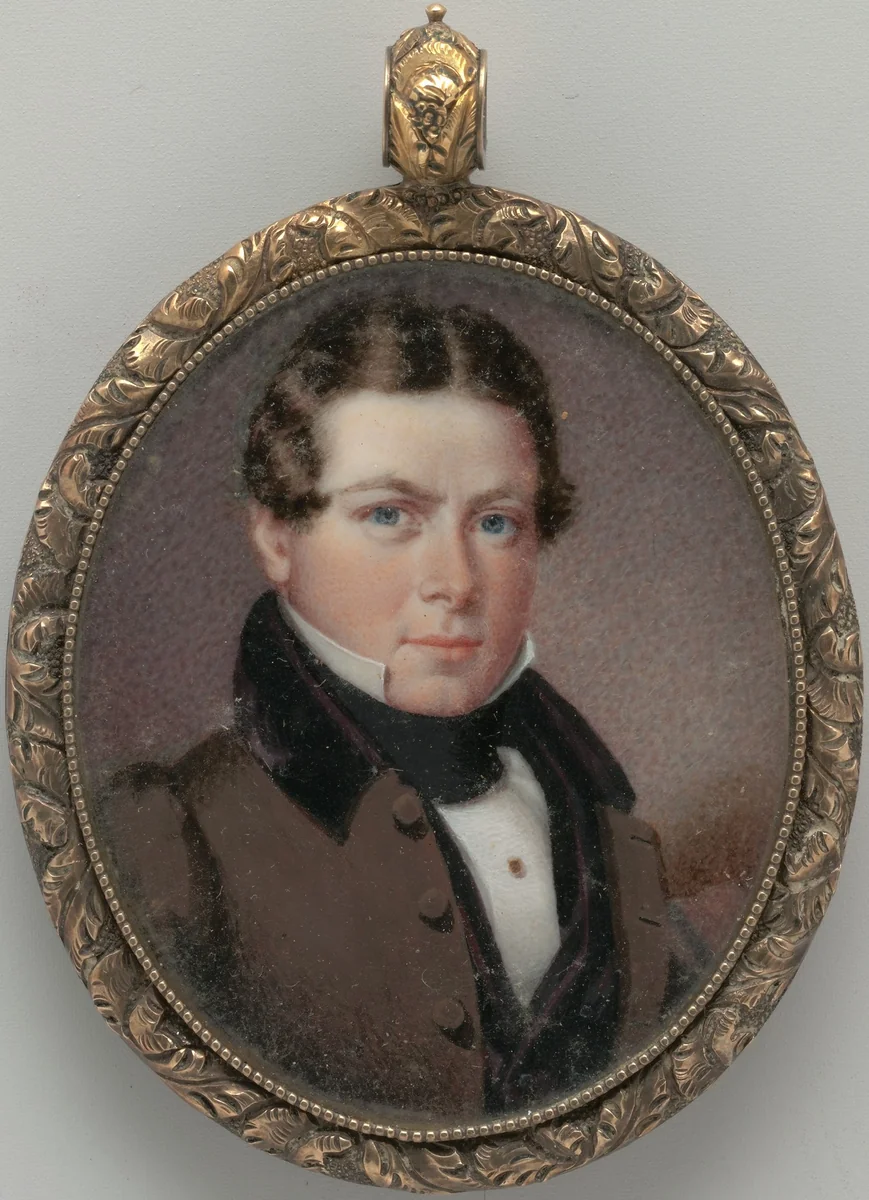 Self Portrait by James Van Dyck, artwork, 1834-1836