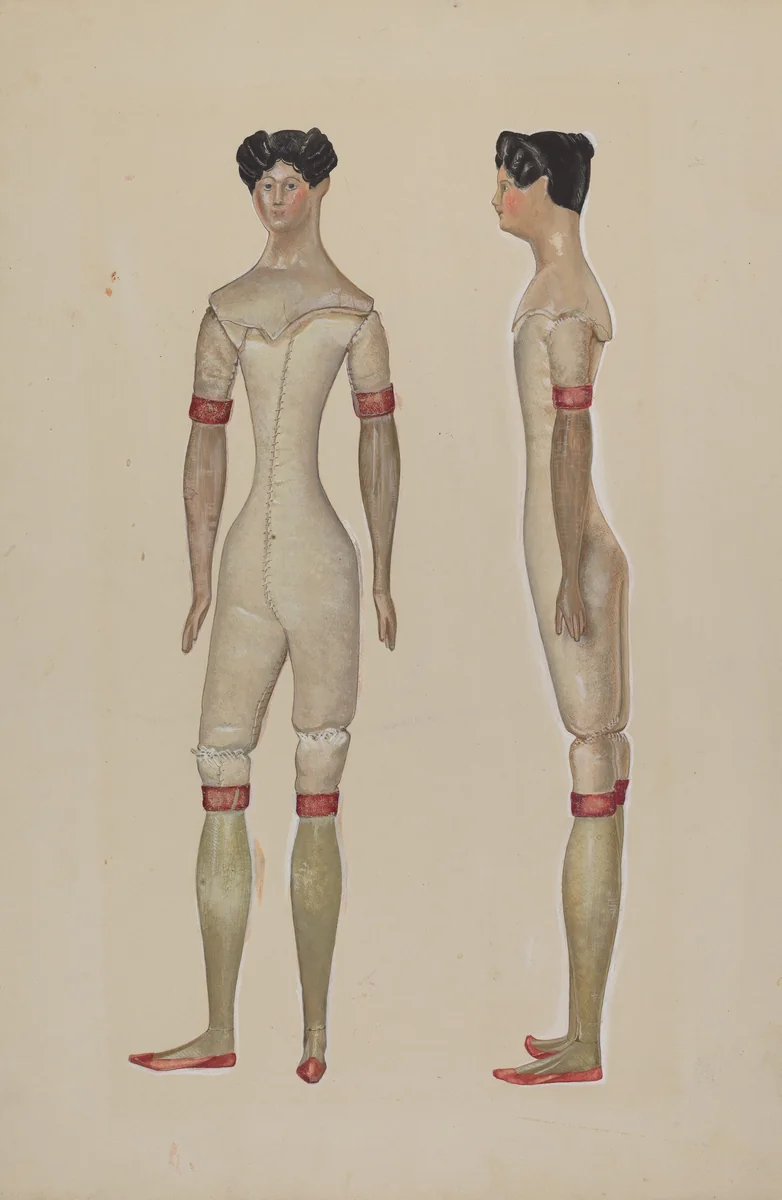 Doll by Beverly Chichester, index of american design, 1936