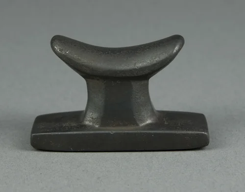 Amulet of a Headrest by Egyptian, metalwork, -700--1
