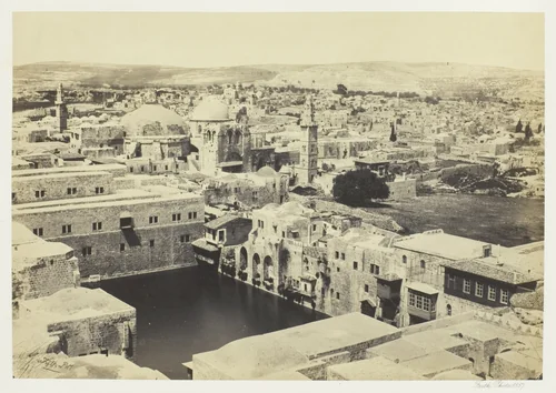 The Pool of Hezekiah, from the Tower of Hippicus, Jerusalum by Francis Frith, photograph, 1857
