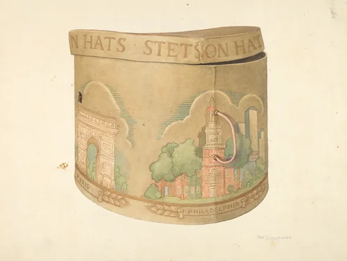 Bandbox by Carl Buergerniss, index of american design, 1938