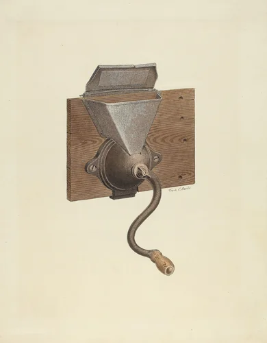 Coffee Mill by Frank C. Barks, index of american design, 1935-1942