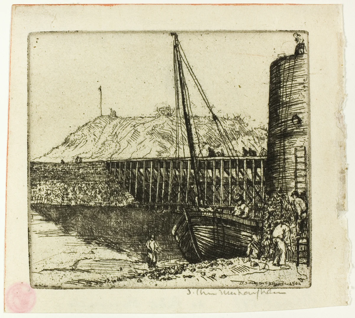 La Passerelle, Boulogne by Donald Shaw MacLaughlan, print, 1902