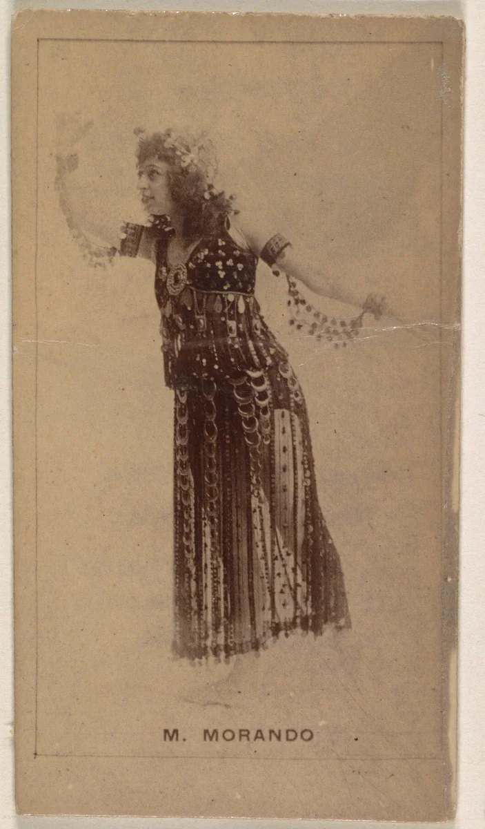 M. Morando, from the Actresses series (N245) issued by Kinney Brothers to promote Sweet Caporal Cigarettes by Kinney Brothers Tobacco Company, photograph, 1890