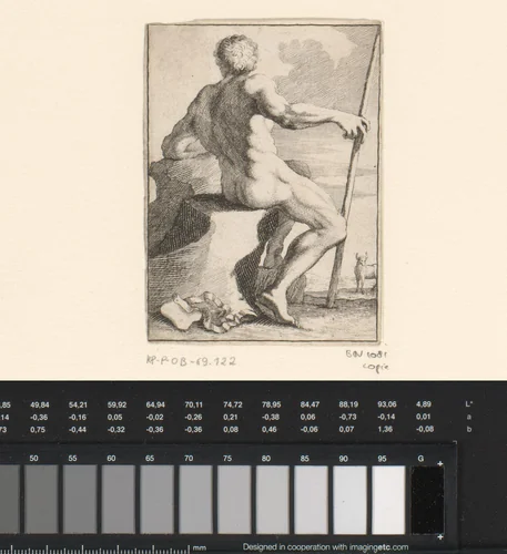Argus en Io by anonymous, print, 1647-1714