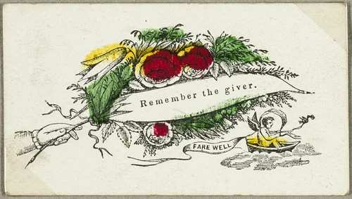 Remember the Giver (valentine) by Unknown Artist, other, 1825-1835