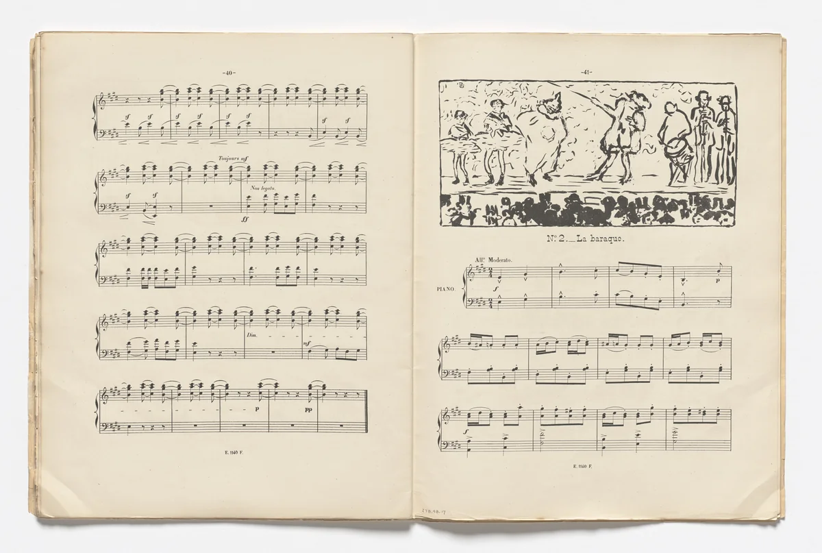 Fair Booth (La Baraque) (headpiece, page 41) from Petites scènes familières by Pierre Bonnard, illustrated book, 1893