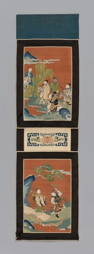 Panel (For a Screen) by China, textile, 1875-1900