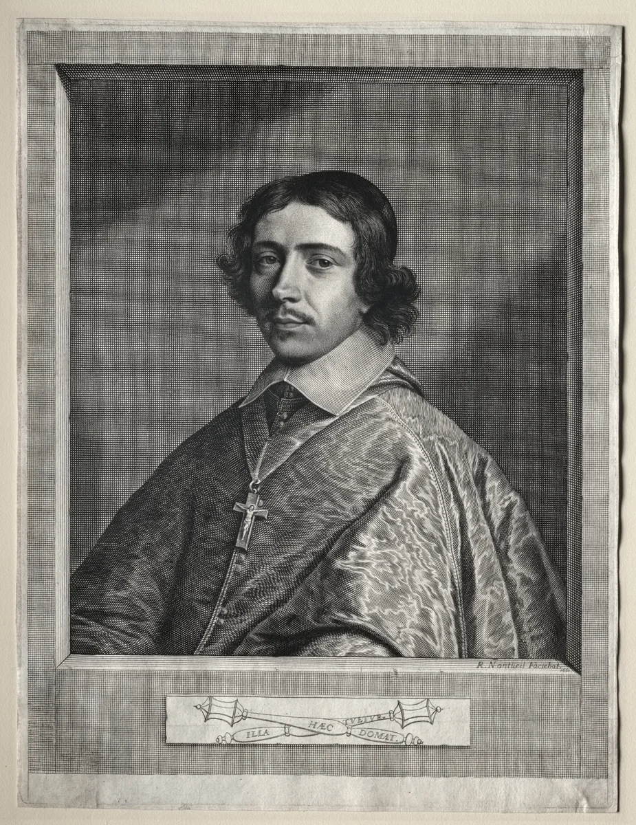 Cardinal de Retz by Robert Nanteuil, print, 1650