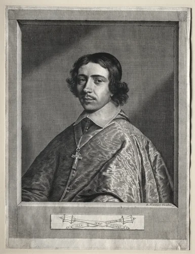 Cardinal de Retz by Robert Nanteuil, print, 1650