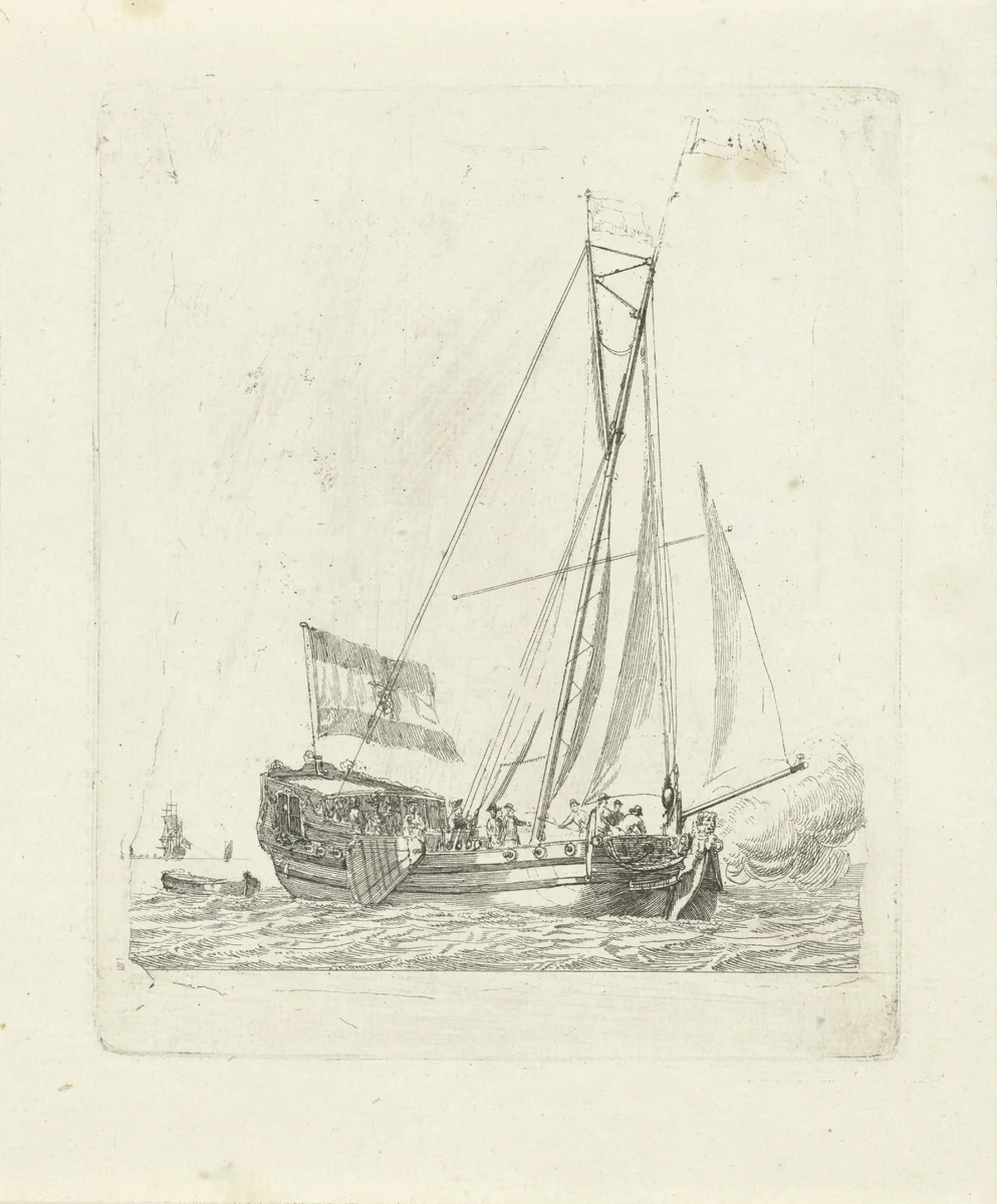 Statenjacht by Gerrit Groenewegen, print, 1787