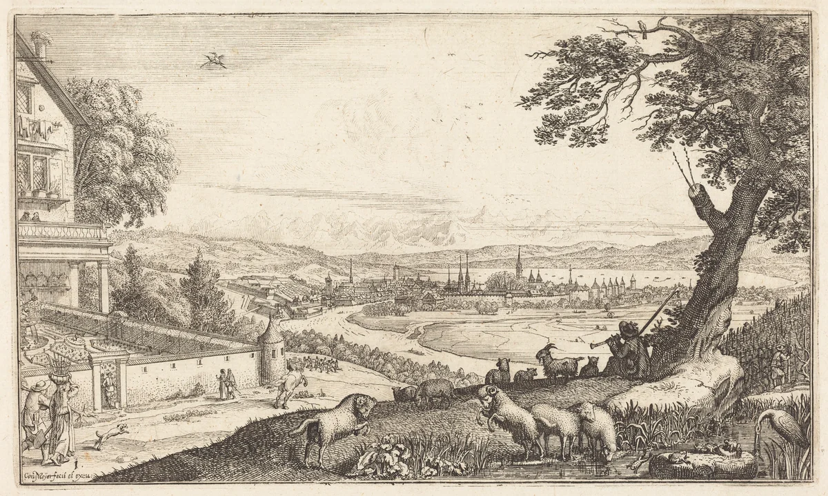 Spring by Conrad Meyer, print, 1646