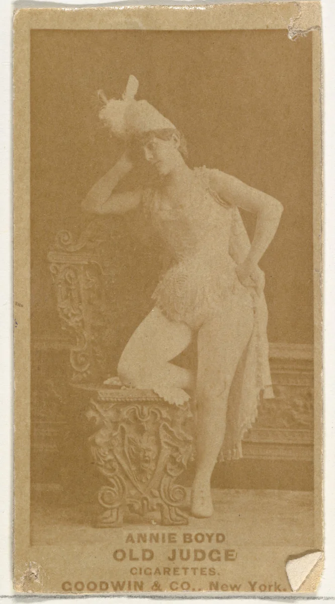 Annie Boyd, from the Actors and Actresses series (N171) for Old Judge Cigarettes by Goodwin & Company, photograph, 1886-1890