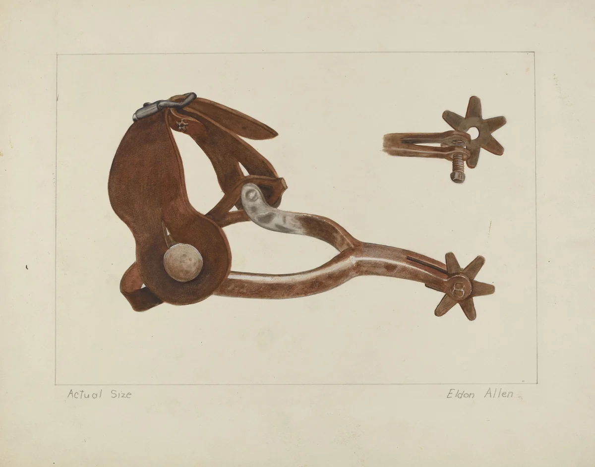 Spur by Eldon Allen, index of american design, 1935-1942