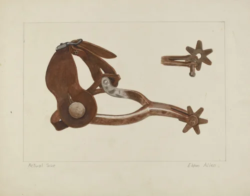 Spur by Eldon Allen, index of american design, 1935-1942