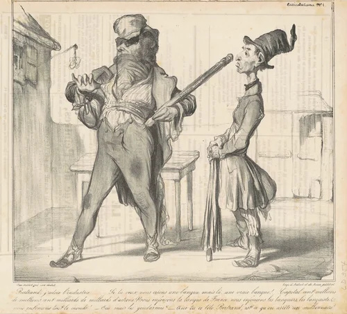Bertrand, j'adore l'industrie... by Honoré Daumier, print, 1836