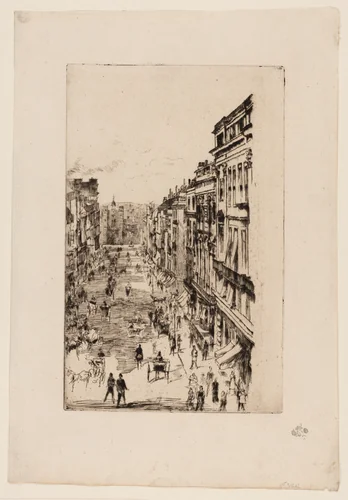 St. James's Street by James McNeill Whistler, print, 1878
