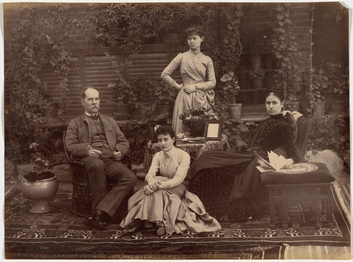 Sir Auckland Colvin and Family, Shimla by Raja Deen Dayal, photograph, 1887