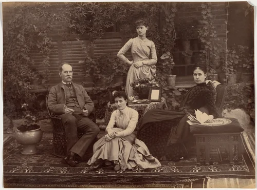 Sir Auckland Colvin and Family, Shimla by Raja Deen Dayal, photograph, 1887