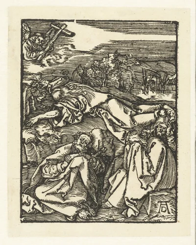 Christus op de Olijfberg by Unknown, print, 1508-1509