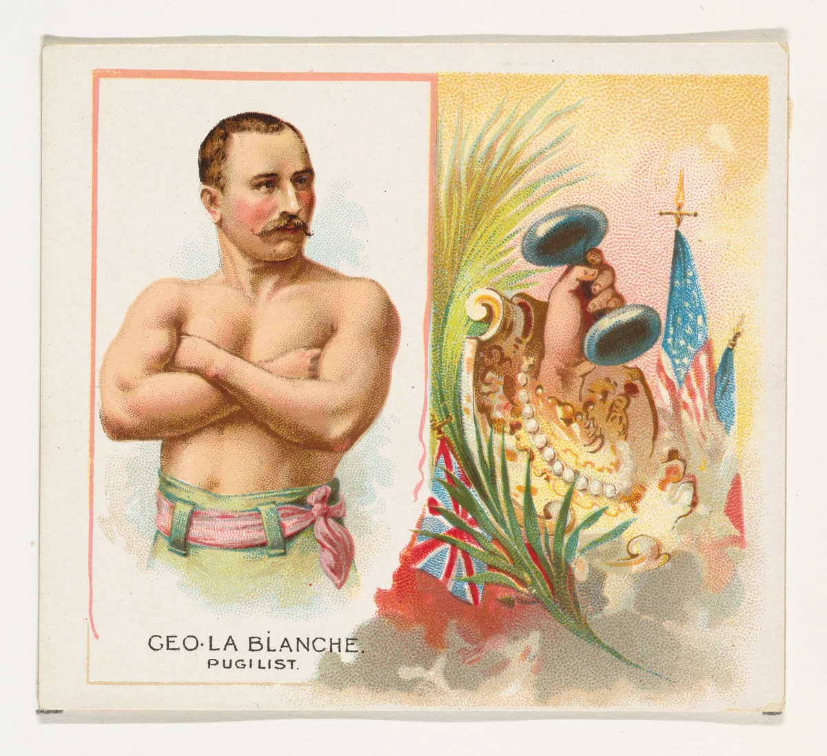 George La Blanche, Pugilist, from World's Champions, Second Series (N43) for Allen & Ginter Cigarettes by Allen & Ginter, print, 1888