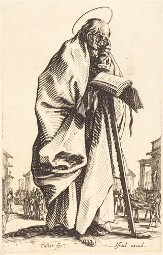 Saint Simon by Jacques Callot, print, 1631