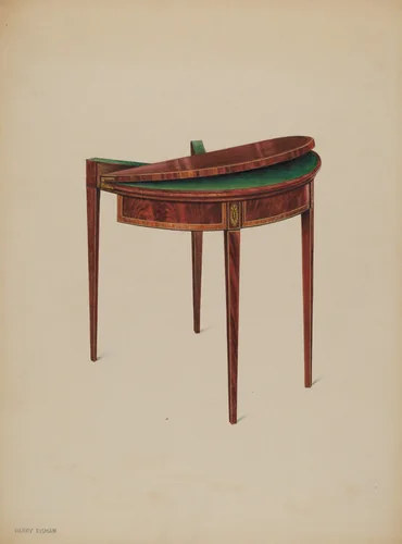 Card Table by Harry Eisman, index of american design, 1937