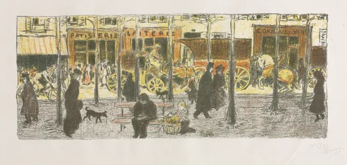 Boulevard by Pierre Bonnard, print, 1899
